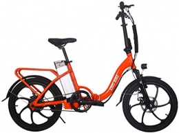 WJSWD Bicicleta Bicicleta eléctrica de nieve, Bicicleta eléctrica para adultos Bicicleta eléctrica plegable Velocidad máxima 32 km / h con 36V 10Ah Batería de iones de litio extraíble 250W Bicicleta de cercanía urban