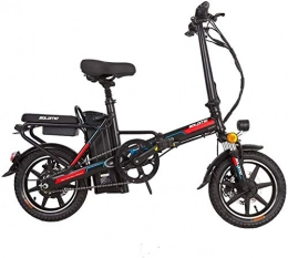 WJSWD Bicicleta Bicicleta eléctrica de nieve, Bicicleta eléctrica para adultos, bicicletas y bicicletas plegables con batería de iones de litio de gran capacidad removible (48V 350W 8AH) Capacidad de carga 120kg Bate