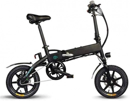 WJSWD Bicicleta Bicicleta eléctrica de nieve, Bicicleta eléctrica para adultos portátiles plegables de 14 pulgadas, excelente rendimiento de absorción de impactos en marco de aluminio plegable E-bicicletas, velocidad