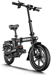 WJSWD Bicicletas eléctrica Bicicleta eléctrica de nieve, Bicicleta eléctrica plegable de bicicleta eléctrica para adultos, con pantalla LCD de batería de iones de litio de gran capacidad extraíble (48V 250W 8AH) Batería de liti