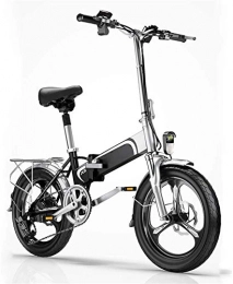 WJSWD Bicicleta Bicicleta eléctrica de nieve, Bicicleta eléctrica, plegable suave cola de la bicicleta for adultos, 10AH batería 36V400W / litio, móvil de carga del teléfono USB / delantera y trasera luces LED, Ciuda