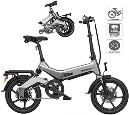 WJSWD Bicicleta Bicicleta eléctrica de nieve, Bicicleta plegable eléctrico for adultos, bicicletas de montaña inteligente aleación de aluminio de la bicicleta eléctrica / conmuta E-bici con motor de 250W, con 3 modos