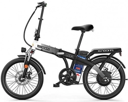 WJSWD Bicicleta Bicicleta eléctrica de nieve, E-Bici de 20 pulgadas Neumáticos bicicleta plegable eléctrica, 48V 8Ah batería de litio 250W vatios Motor eléctrico de la bici por adultos de la Ciudad de trayecto, freno