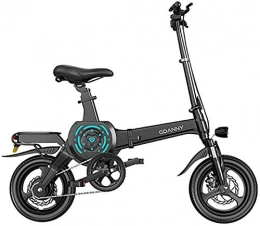 WJSWD Bicicleta Bicicleta eléctrica de nieve, E-bicicletas, neumáticos de 14 pulgadas portátil plegable bicicleta eléctrica for los adultos con 400W 10-25 Ah Batería de litio, Ciudad de bicicletas Velocidad máxima 25