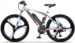 WJSWD Bicicleta Bicicleta eléctrica de nieve, Electric Bike City Hombres, extraíble 36V 10AH / 14AH de litio-ion batería integrada, 27-nivel de desplazamiento asistida, 110-130Km campo de prácticas, Frenos de disco d