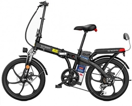 WJSWD Bicicleta Bicicleta eléctrica de nieve, Plegable bicicleta eléctrica E-bici, 20 pulgadas bicicleta eléctrica de 48V con extraíble de iones de litio, 3 modos de trabajo, E-bici con motor de 250W Batería de litio