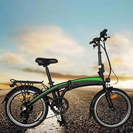 CM67 Bicicleta Bicicleta eléctrica E-Bike Rueda óptima de 20" 250W 7 velocidades Batería de Iones de Litio Oculta de 7, 5AH