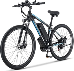 HFRYPShop Bicicleta Bicicleta Eléctrica E-MTB 29'', E-Bike Frenos Hidráulicos, Batería Litio 48V 13Ah(624Wh) 90KM, 72N.m, Shimano de 21 Velocidades, E-Bike MTB Pedal Assist (Blue-29'')