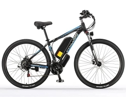 HFRYPShop Bicicleta Bicicleta Eléctrica E-MTB 29'', E-Bike Frenos Hidráulicos, Batería Litio 48V / 13Ah 90KM, Poderoso Brushless Motor - 72N.m, Shimano de 21 Velocidades, E-Bike MTB Pedal Assist (Blue-29'')