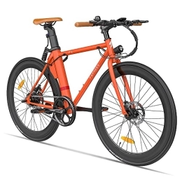 Fafrees Bicicleta Bicicleta eléctrica Fafrees F1, Bicicleta de Carretera eléctrica para Adultos de 250W con neumáticos 700C*28, batería extraíble de 36V 8.7Ah, 25km / h, Naranja