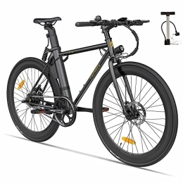 Fafrees Bicicleta Bicicleta eléctrica Fafrees F1, Bicicleta de Carretera eléctrica para Adultos de 250W con neumáticos 700C*28, batería extraíble de 36V 8.7Ah, Negro