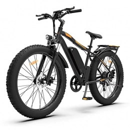 Liu Yu·casa creativa Bicicleta Bicicleta eléctrica for adultos 300 lbs 28 mph Bicicleta eléctrica de 26 pulgadas Neumático de grasa Snow Mountain E Bike 750W Motor 48V 13Ah Batería de litio Bicicleta ( Color : Negro )