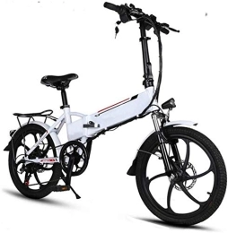 RDJM Bicicletas eléctrica Bicicleta eléctrica Marco de aluminio de 20 pulgadas bicicleta eléctrica plegable de 6 velocidades E-bici mini 250w extraíble batería de litio de bajo paso adultos de la bicicleta del viajero Ebike Ci