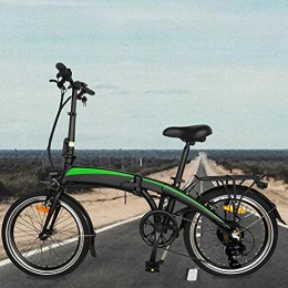 CM67 Bicicleta Bicicleta eléctrica Marco Plegable 20 Pulgadas 3 Modos de conducción 7 velocidades Batería de Iones de Litio Oculta de 7, 5AH