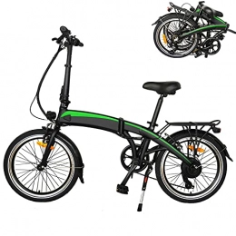 CM67 Bicicleta Bicicleta eléctrica Marco Plegable Motor Potente de 250W 3 Modos de conducción 7 velocidades Batería de Iones de Litio Oculta 7.5AH extraíble