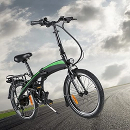 CM67 Bicicleta Bicicleta eléctrica Marco Plegable Rueda óptima de 20" 250W 7 velocidades Batería de Iones de Litio Oculta de 7, 5AH