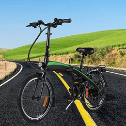 CM67 Bicicleta Bicicleta eléctrica Marco Plegable Rueda óptima de 20" 3 Modos de conducción 7 velocidades Batería de Iones de Litio Oculta 7.5AH extraíble