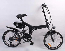 movable Bicicletas eléctrica Bicicleta eléctrica móvil 350W 36V 8.8AH 20'x2.125 Bicicleta Plegable 7 velocidades Shimano Derailluer Bicicleta Sistema de Freno de Disco mecánico (Negro)