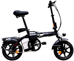 ZJZ Bicicleta Bicicleta eléctrica para adultos Bicicleta eléctrica plegable de 14 pulgadas con batería de iones de litio extraíble de 48 V / 20 Ah para desplazamientos por la ciudad Ciclismo al aire libre Viajes Ej