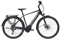 ZEG Bicicleta Bicicleta eléctrica para hombre Pegasus Premio Evo 10, motor central Bosch Performance Line CX de 28 pulgadas, batería de 500 Wh, cambio Shimano, negro / gris