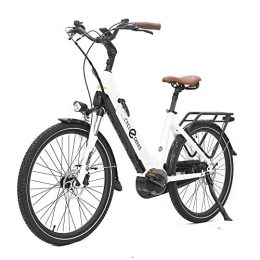 Bicicleta eléctrica Pedelec de 26 pulgadas, 250 W, con batería de iones de litio de 36 V, 13 Ah, para adultos, color blanco