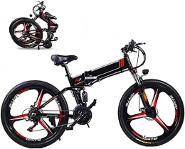 ZJZ Bicicleta Bicicleta eléctrica plegable 350W Bicicleta eléctrica de 26 "Bicicleta eléctrica de montaña 21 velocidades 48V 8A / 10A / 12.8A Batería de litio extraíble Bicicletas eléctricas para adultos 3 modos Ve