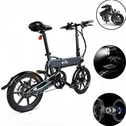 MJLXY Bicicleta Bicicleta Eléctrica Plegable a Prueba de Choques Neumático Pedal Ayudar Bicicleta de La Ciudad Max Velocidad 25 Km / H, Freno de Disco Para Los Adolescentes y Adultos