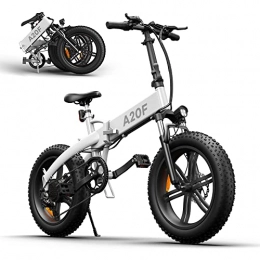 ADO Bicicleta Bicicleta eléctrica Plegable ADO A20F para Hombres y Mujeres, Bicicleta eléctrica para Ciudad de 250 W, con batería extraíble de 36 V y 10, 4 Ah, 25 km / h, 7 Velocidades Shimano