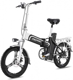Lamyanran Bicicletas eléctrica Bicicleta Eléctrica Plegable Adulto Bicicleta eléctrica ligera de 16 pulgadas ruedas E-bici portable con el pedal 400W Power Assist aluminio de la bicicleta eléctrica Velocidad máxima de hasta 25 mph