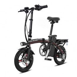 Lamyanran Bicicleta Bicicleta Eléctrica Plegable Adulto Ligera y Aluminio E-Bici con pedales Power Assist y 48V de iones de litio bicicleta eléctrica con un 14 pulgadas ruedas y cubo del motor 400W Bicicletas Eléctricas