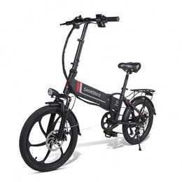 OD-B Bicicleta Bicicleta Eléctrica Plegable Aleación De Aluminio Bicicleta Eléctrica Unisex Adultos Jóvenes 20 Pulgadas 25 Km / H 48V 8 / 10 AH 350W Shimano 7 Speed Ebike Eléctrico Con Pedales Poder Ayudar, Negro, 10AH