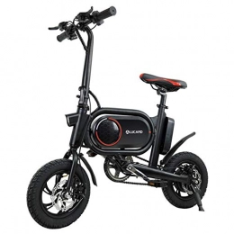 Pc-Hxl Bicicletas eléctrica Bicicleta eléctrica Plegable, Bicicleta de aleación de Aluminio de 350W, Iones de Litio de 36V / 7.5Ah, Ebike de 12 Pulgadas con Pedal, Puerto de Carga USB para teléfono móvil