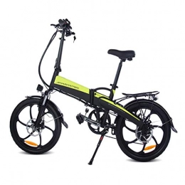Bicicleta eléctrica plegable, bicicleta para adultos de 20 pulgadas, batería de litio extraíble, transmisión de 7 velocidades, medidor de pantalla retroiluminado, apto para adultos y adolescentes