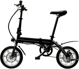 YUANLE Bicicleta Bicicleta eléctrica plegable de 14" para adultos - Fácil de plegar, transportar y almacenar - Negro
