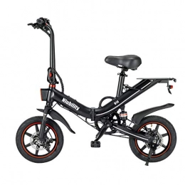 Autoshoppingcenter Bicicleta Bicicleta eléctrica plegable de 14 pulgadas con motor de 400 W, bicicleta de montaña plegable con batería de litio de 48 V y 15 Ah, 25 km / h, para adultos, hombres y mujeres.