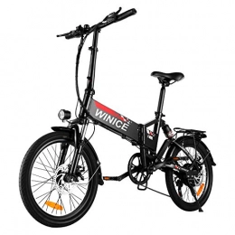 Vivi Bicicleta Bicicleta eléctrica Plegable de 20", Bicicletas urbanas eléctricas de 250 W para Adultos, Bicicleta eléctrica con batería extraíble de 36 V 8 Ah, Asiento Ajustable, con Pedales