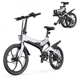 YX-ZD Bicicletas eléctrica Bicicleta Eléctrica Plegable De 20 '' para Adultos, Bicicleta De Carretera Eléctrica De 7 Velocidades con Motor De 36 V Y 250 W Batería De Iones De Litio Extraíble De 7.8AH