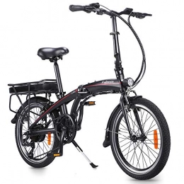 Fafrees Bicicleta Bicicleta Eléctrica Plegable de 20 Pulgadas con Pedales, Bicicleta Eléctrica 250W 36V 10AH / 7.5AH Velocidad máxima 25 km / h Bicicleta Ideal para Mujeres y Ancianos (Carga Rapida & Entrega Rápida)
