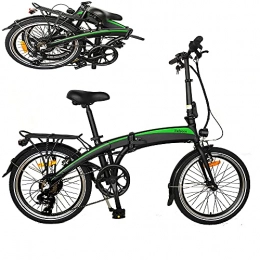 Fafrees Bicicletas eléctrica Bicicleta Eléctrica Plegable de 20 Pulgadas con Pedales, Bicicleta Eléctrica 250W 36V 7.5AH Velocidad máxima 25 km / h Bicicleta Ideal para Mujeres y Ancianos (Carga Rapida & Entrega Rápida)