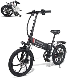 Cutemelo Bicicleta Bicicleta Eléctrica Plegable de 240W, 24km / h (Black)