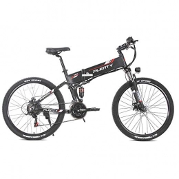 Fafrees Bicicleta Bicicleta Eléctrica Plegable de 26 Pulgadas 48V 500W, Velocidad Máxima 40KM / H, Bicicleta Eléctrica para Adultos con Pantalla LED + Pedal de Aluminio