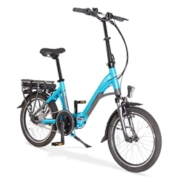 aktivelo Bicicleta Bicicleta eléctrica Plegable de Aluminio, Motor Central de 250 W, batería de Iones de Litio, 5 Niveles de Apoyo, Pantalla con indicador, Cambios de buje de 7 velocidades, Unisex