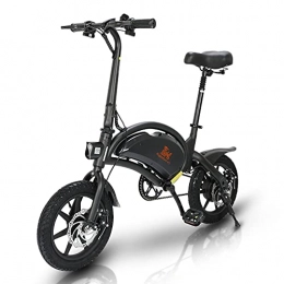 Ealirie Bicicleta Bicicleta Eléctrica Plegable, E Bike con Pedales Motor de 400W hasta 25 Km / h, Batería de 48v 7.5Ah, 14" Neumáticos, Asiento Ajustable, Bici Electrica Urbana Ligera para Adulto
