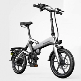 DODOBD Bicicleta Bicicleta Eléctrica Plegable Ebike, Bicicleta Eléctrica De 16 '' con Batería de Iones de Litio Extraíble de 48 V Motor de 400 W Bicicleta Eléctrica Plegable para Adultos