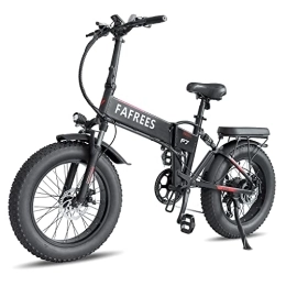 Fafrees Bicicleta Bicicleta eléctrica plegable Fafrees F7 Fatbike de 20 pulgadas, bicicleta eléctrica plegable, bicicleta eléctrica plegable con batería 48 V10 AH, 150 kg Shimano 7