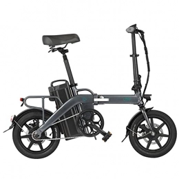 Fiido Bicicletas eléctrica Bicicleta eléctrica Plegable FIIDO L3, Bicicleta eléctrica Plegable de Alta Velocidad de 3 velocidades para Adultos Que viajan al Aire Libre, Ciclismo, 48 V 350 W, Gris A