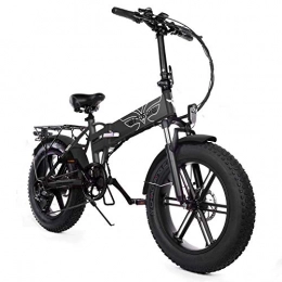 ENGWE Bicicleta Bicicleta eléctrica plegable impermeable IPX6, dispositivo auxiliar de bicicleta eléctrica 3 modos, caja de cambios Shimano 7 velocidades, apta para playas nevadas y carreteras de montaña, color gris