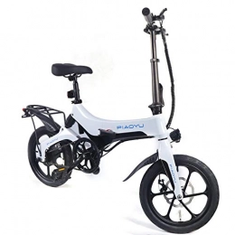Aohuada Bicicletas eléctrica Bicicleta eléctrica plegable para adultos, 36 V, 250 W, motor de 25 km / h, bicicleta plegable