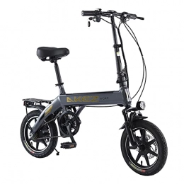 Hyuhome Bicicleta Bicicleta eléctrica plegable para adultos, hombres y mujeres, 14 "36V 250W Aleación de aluminio Bicicleta plegable ligera Mountain City Bicicleta híbrida para mujeres Ciclismo Viajes Desplazamientos
