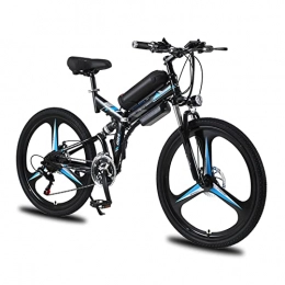 Liu Yu·casa creativa Bicicleta Bicicleta eléctrica plegable para hombres / mujeres de 26 pulgadas 350W 10Ah 36V batería de litio bicicleta eléctrica auxiliar bicicleta de montaña eléctrica multimodo ( Color : Azul )